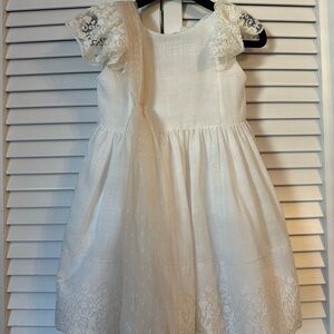 Mayoral White Lace Formal Kids Dress